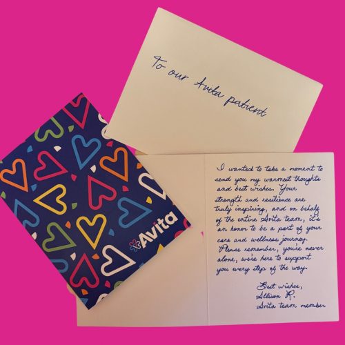 Avita "Share the Love" patient letter-writing campaign